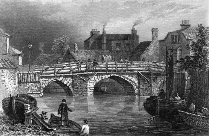 Framed Print : Bow Bridge 1839 Framed Print : Bow Bridge 1839