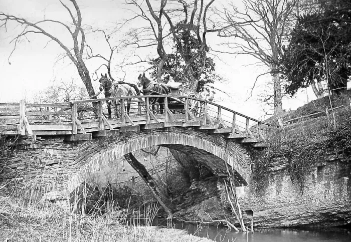 Framed Print : Bow Bridge near Ludlow Victorian period Framed Print : Bow Bridge near Ludlow Victorian period