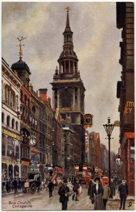 Framed Print : Bow Church, Cheapside, London Framed Print : Bow Church, Cheapside, London