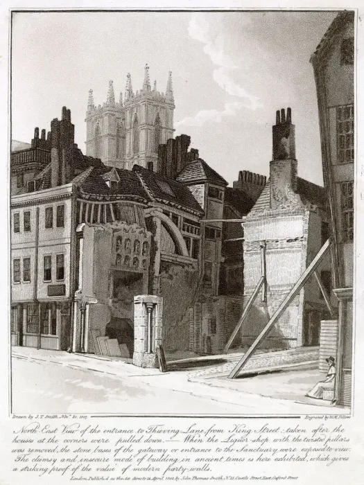 Framed Print : Bow Street, formerly known as Thieving Lane, probably due to its helpful residents Framed Print : Bow Street, formerly known as Thieving Lane, probably due to its helpful residents