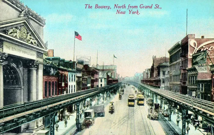 Framed Print : The Bowery, North from Grand St. New York, USA Framed Print : The Bowery, North from Grand St. New York, USA