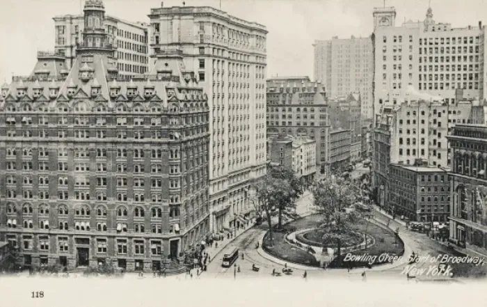 Framed Print : Bowling Green, New York Framed Print : Bowling Green, New York