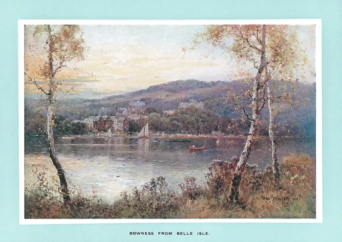 Framed Print : Bowness from Belle Isle Framed Print : Bowness from Belle Isle