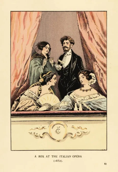 Framed Print : A box at the Italian Opera, 1852 Framed Print : A box at the Italian Opera, 1852