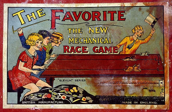 Box lid, The Favorite Mechanical Race Game