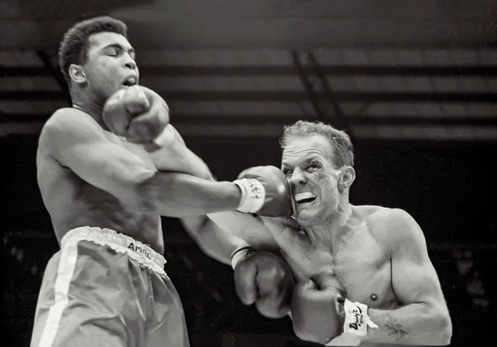 Framed Print : Boxing match at Wembley, London, between Cooper and Clay (later Mohammed Ali) on June 20th, 1963 Framed Print : Boxing match at Wembley, London, between Cooper and Clay (later Mohammed Ali) on June 20th, 1963