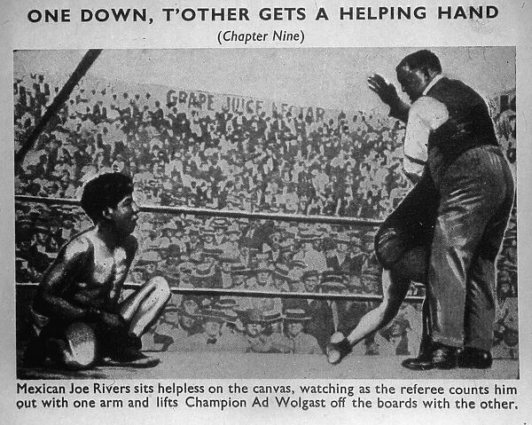 Boxing match, Wolgast v Rivers, Los Angeles, USA
