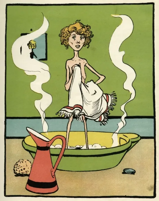 Framed Print : Boy Bathing C1900 Framed Print : Boy Bathing C1900