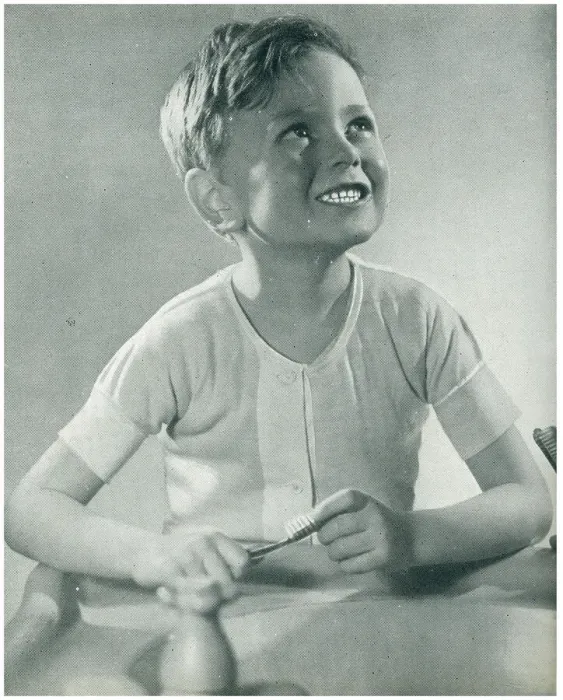 Framed Print : Boy Brushing His Teeth Framed Print : Boy Brushing His Teeth