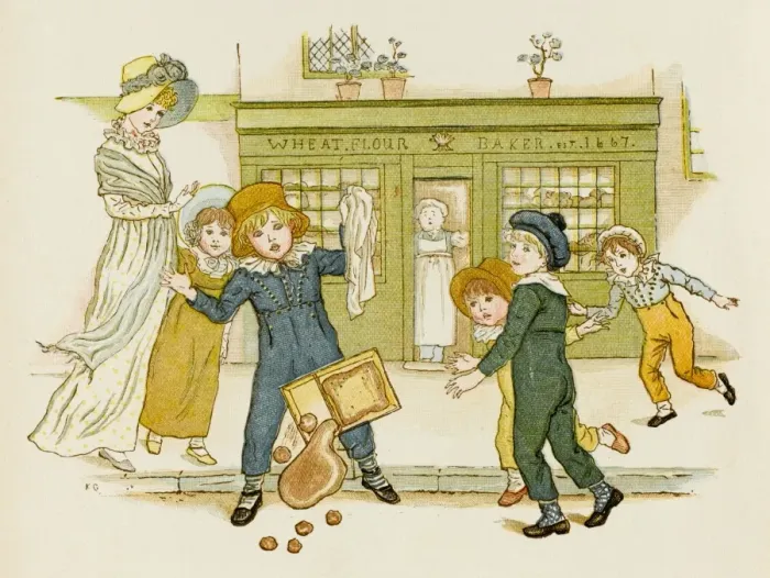 Framed Print : Boy Carries / Drops Food Framed Print : Boy Carries / Drops Food