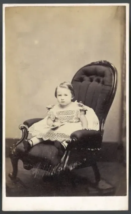 Framed Print : Boy in Chair / Dodds 1860 Framed Print : Boy in Chair / Dodds 1860