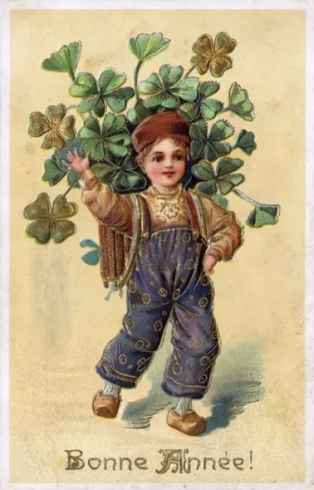 Framed Print : Boy with Clover Framed Print : Boy with Clover