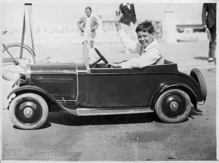 Framed Print : Boy in Electric Toy Car Framed Print : Boy in Electric Toy Car