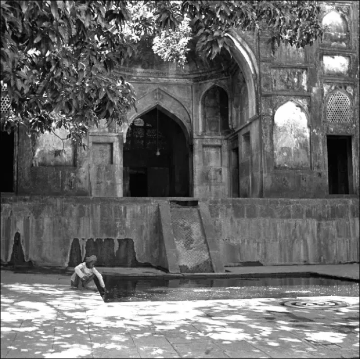 Framed Print : Boy Fetching Water - Mandu Temple Ruin - India Framed Print : Boy Fetching Water - Mandu Temple Ruin - India