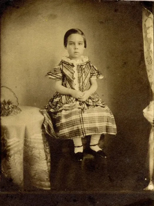 Framed Print : BOY IN FROCK 1850S Framed Print : BOY IN FROCK 1850S