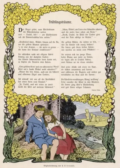 Framed Print : Boy and Girl Asleep 1902 Framed Print : Boy and Girl Asleep 1902