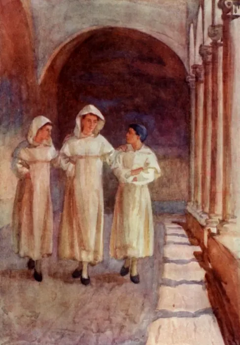 Framed Print : Boy Novices at Santa Maria del Sasso, near Bibbiena, Italy Framed Print : Boy Novices at Santa Maria del Sasso, near Bibbiena, Italy