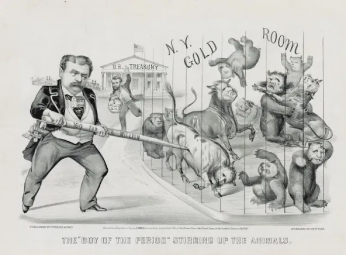 Framed Print : The Boy of the period stirring up the animals Framed Print : The Boy of the period stirring up the animals