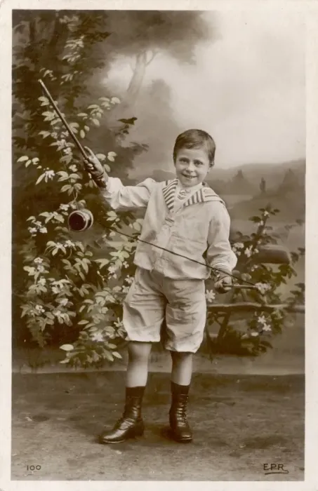 Framed Print : Boy Plays Diabolo / 1905 Framed Print : Boy Plays Diabolo / 1905