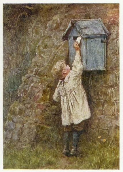 Boy Posting Letter 1887
