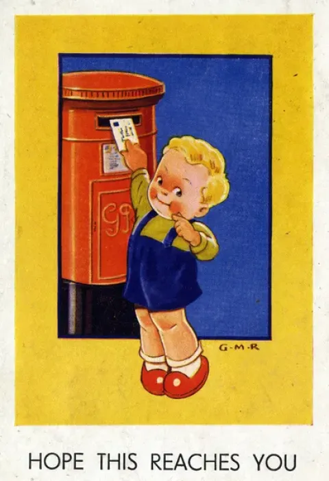 Framed Print : Boy Posting Letter - Hope this reaches you Framed Print : Boy Posting Letter - Hope this reaches you