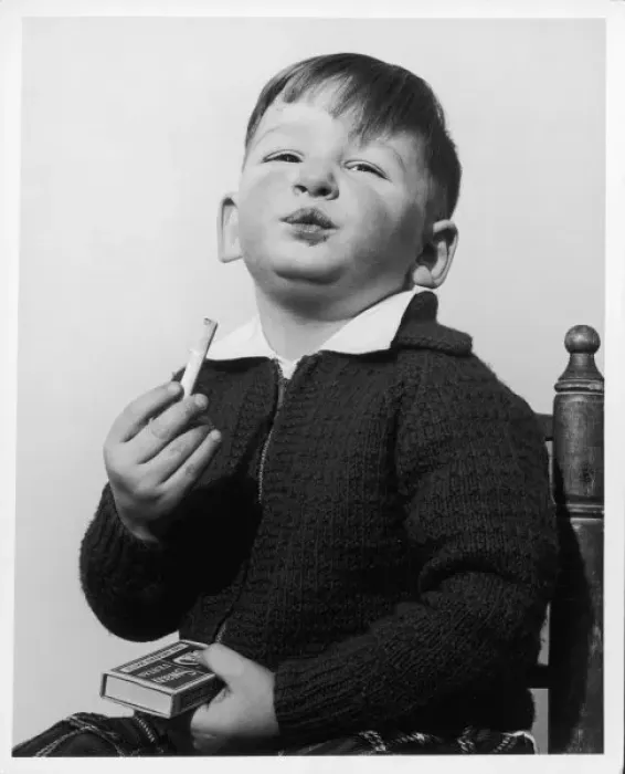 Framed Print : Boy Pretends to Smoke Framed Print : Boy Pretends to Smoke