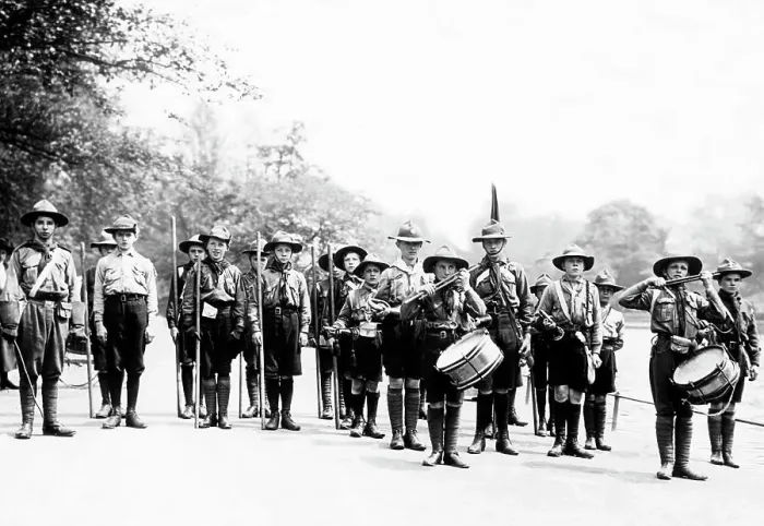 Framed Print : Boy Scout Band circa 1912 Framed Print : Boy Scout Band circa 1912
