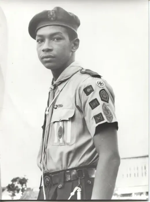 Framed Print : Boy scout from British Guyana, South America Framed Print : Boy scout from British Guyana, South America