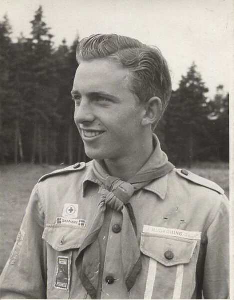 Boy scout in camp, Denmark