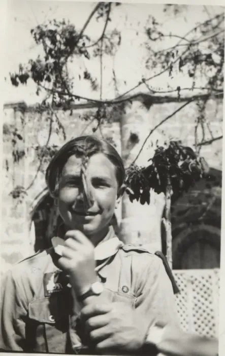 Framed Print : Boy scout with plaited hair, Cyprus Framed Print : Boy scout with plaited hair, Cyprus