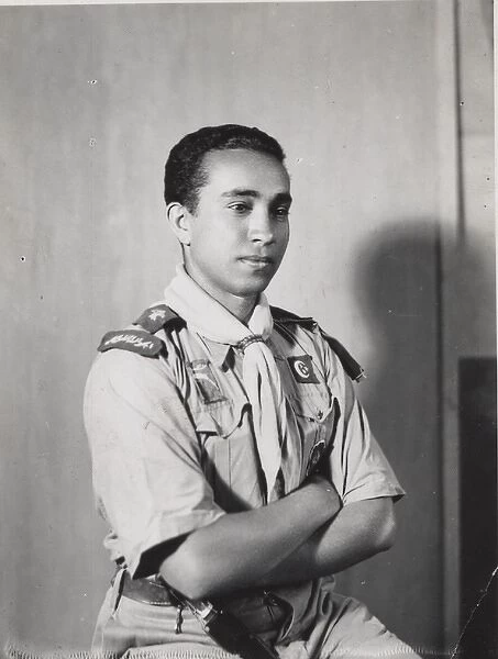 Boy scout portrait, Egypt
