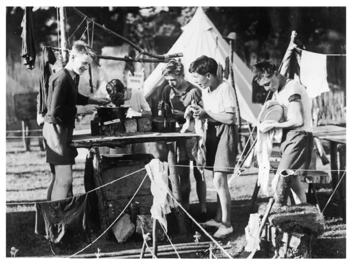 Framed Print : Boy Scouts 1930S Framed Print : Boy Scouts 1930S