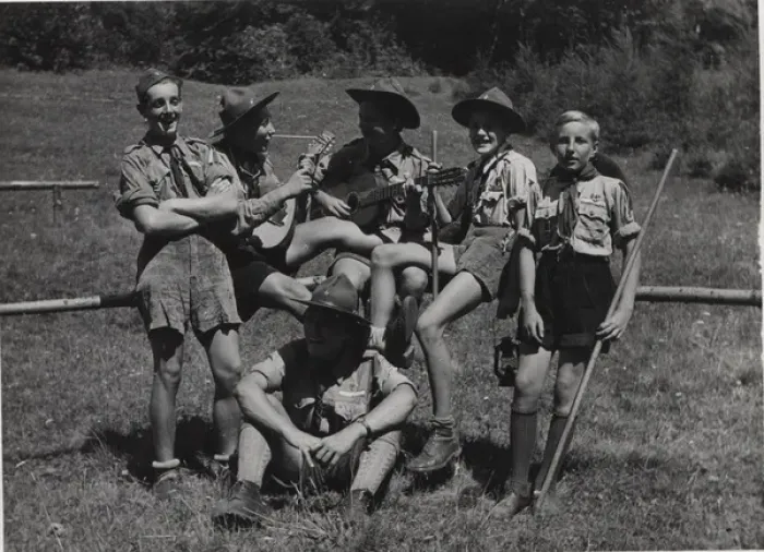 Framed Print : Boy scouts in camp, Czechoslovakia Framed Print : Boy scouts in camp, Czechoslovakia