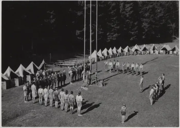 Framed Print : Boy scouts in camp, Czechoslovakia Framed Print : Boy scouts in camp, Czechoslovakia