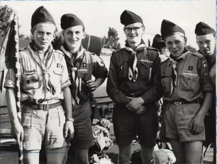 Framed Print : Boy scouts in camp, Denmark Framed Print : Boy scouts in camp, Denmark