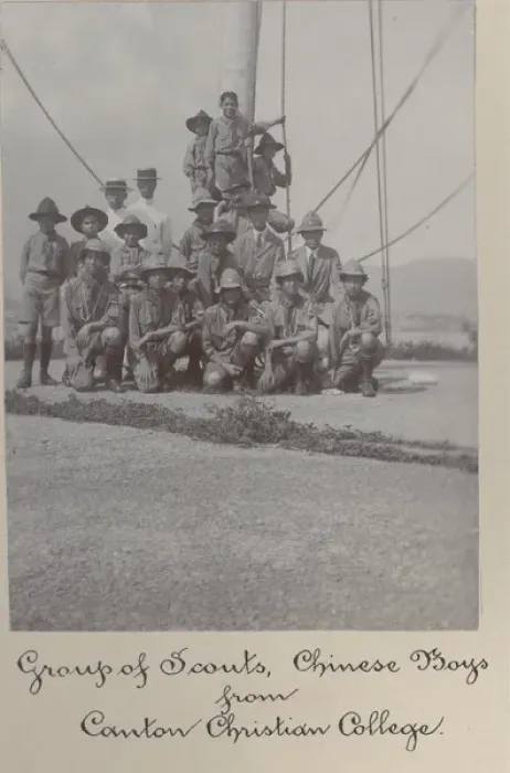 Framed Print : Boy scouts, Canton Christian College, China Framed Print : Boy scouts, Canton Christian College, China