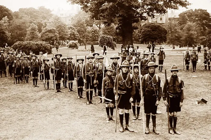 Framed Print : Boy Scouts, early 1900s Framed Print : Boy Scouts, early 1900s