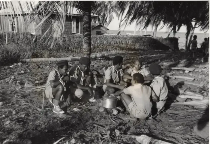 Framed Print : Boy scouts in Georgetown, Saint Vincent, West Indies Framed Print : Boy scouts in Georgetown, Saint Vincent, West Indies
