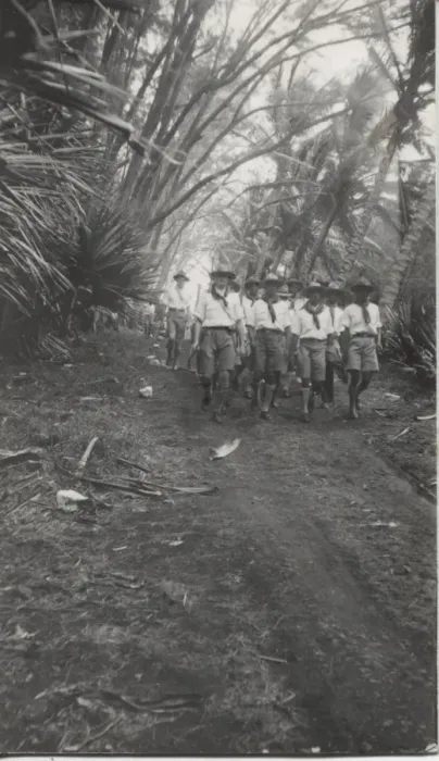 Framed Print : Boy scouts on a hike, Bel Air, Mauritius Framed Print : Boy scouts on a hike, Bel Air, Mauritius