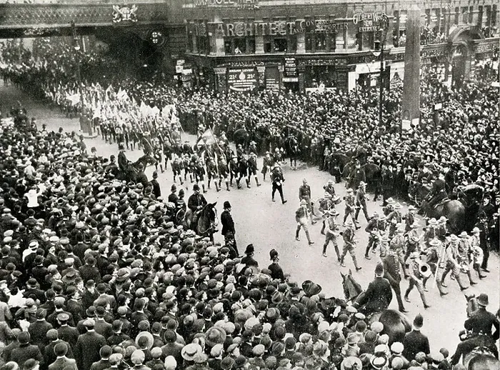 Framed Print : Boy Scouts marching in the Lord Mayor's Show, London Framed Print : Boy Scouts marching in the Lord Mayor's Show, London