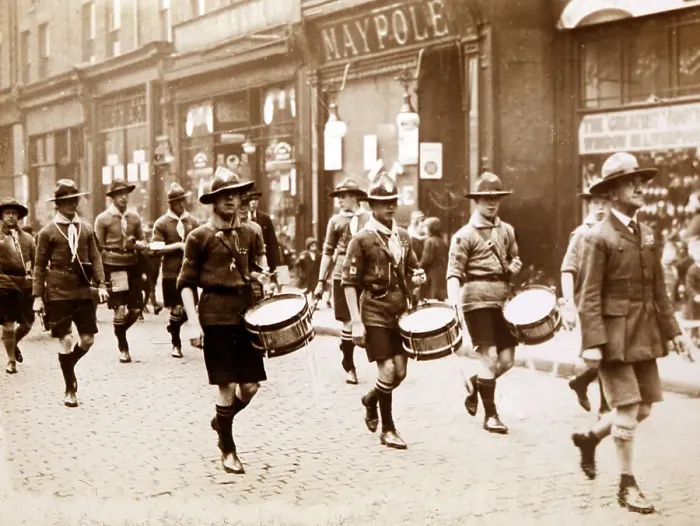 Framed Print : Boy Scouts on parade in Liverpool Framed Print : Boy Scouts on parade in Liverpool