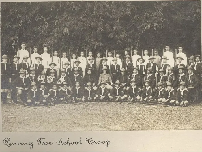 Framed Print : Boy scouts of Penang Free School Troop, Malaysia