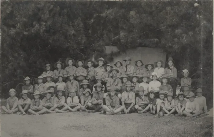 Framed Print : Boy scouts of Ponsonby Troop, New Zealand, at camp Framed Print : Boy scouts of Ponsonby Troop, New Zealand, at camp