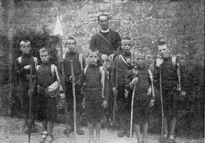 Framed Print : Boy Scouts at St Josephs Home for Boys, Hinton Martell, Dor Framed Print : Boy Scouts at St Josephs Home for Boys, Hinton Martell, Dor