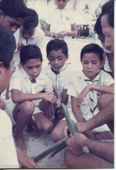 Framed Print : Boy scouts on Tuvalu, Gilbert Islands, Pacific Framed Print : Boy scouts on Tuvalu, Gilbert Islands, Pacific