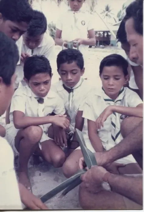 Framed Print : Boy scouts on Tuvalu, Gilbert Islands, Pacific Framed Print : Boy scouts on Tuvalu, Gilbert Islands, Pacific