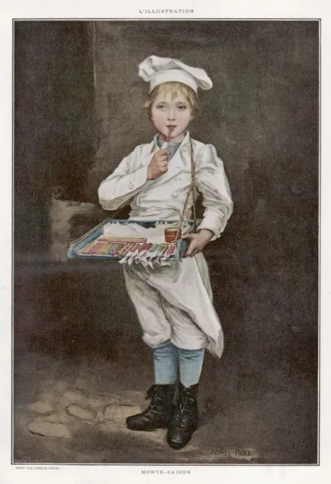 Framed Print : Boy Selling Barley Sugar Framed Print : Boy Selling Barley Sugar