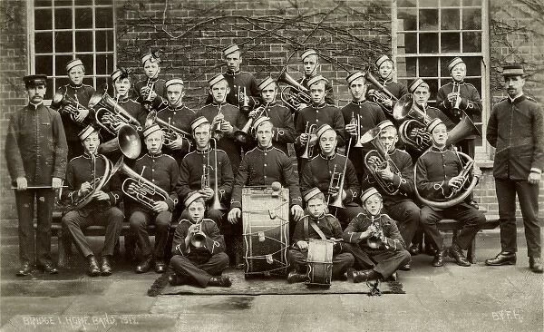 Boys band at Bridge Industrial School, Wandsworth, London