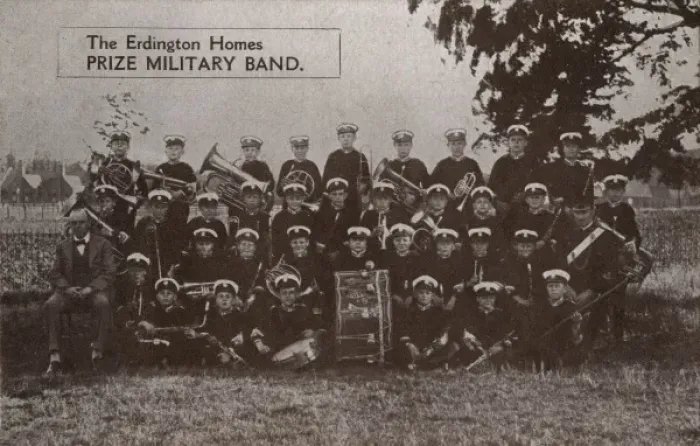 Framed Print : Boys Band at Erdington Homes, Birmingham Framed Print : Boys Band at Erdington Homes, Birmingham