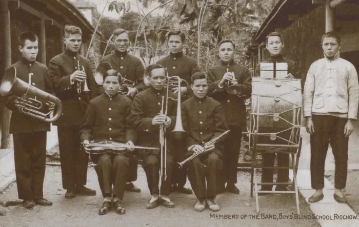 Framed Print : Boys Blind School Band - Fuzhou, China Framed Print : Boys Blind School Band - Fuzhou, China